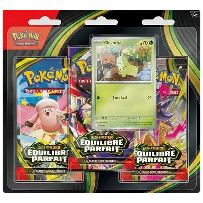 Tripack Pokémon ME03 Équilibre Parfait FR 3 boosters et carte promo