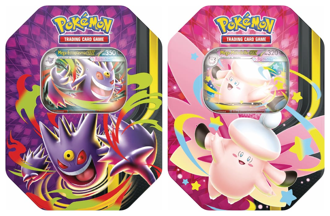 lot pokebox mega ectoplasma ex et mega melodelfe ex